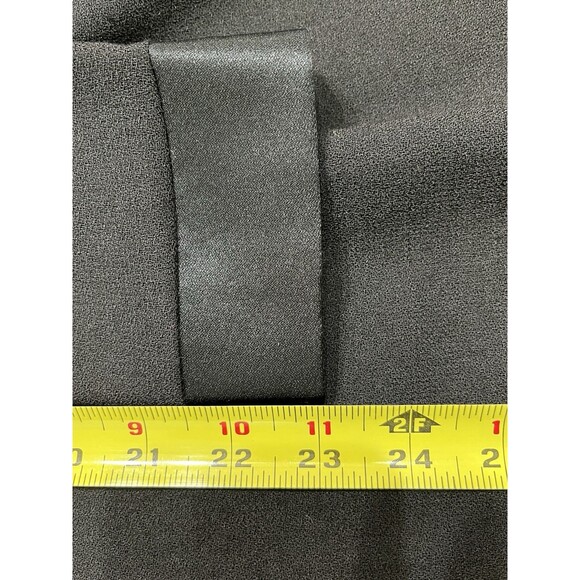 VTG Laura Ashley Black Dress Bow Front Satin Trim Audrey Hepburn 50s’ Sz 6 - Picture 14 of 14